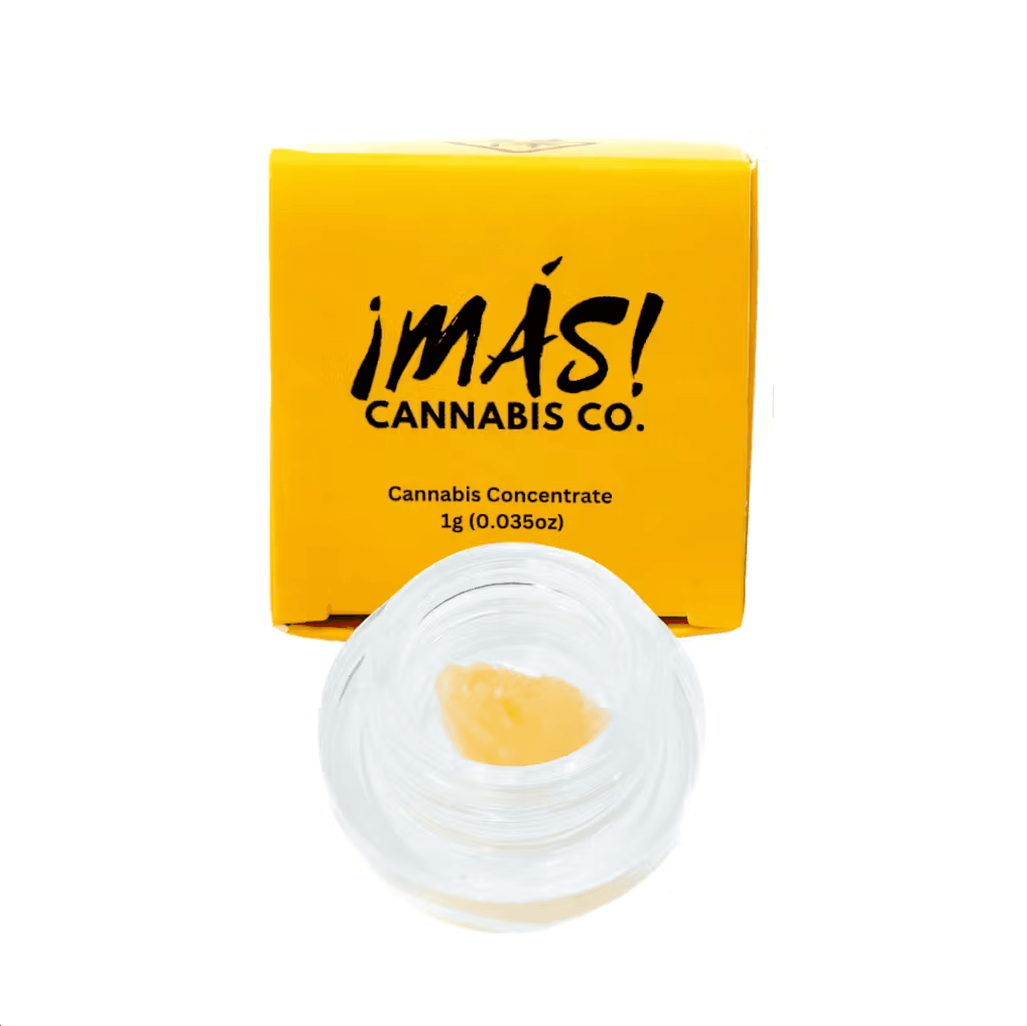 MÁS Cannabis Co. concentrate packaging
